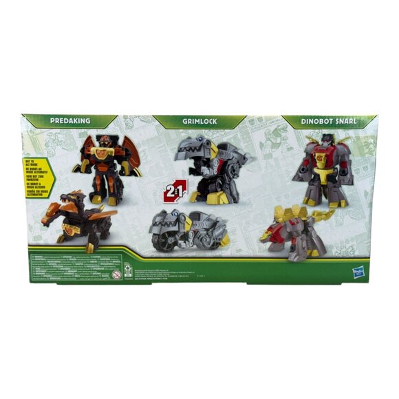 Transformers Dinobot Adventures Grimlock Predaking Snarl Action Figures Set - Picture 3 of 6
